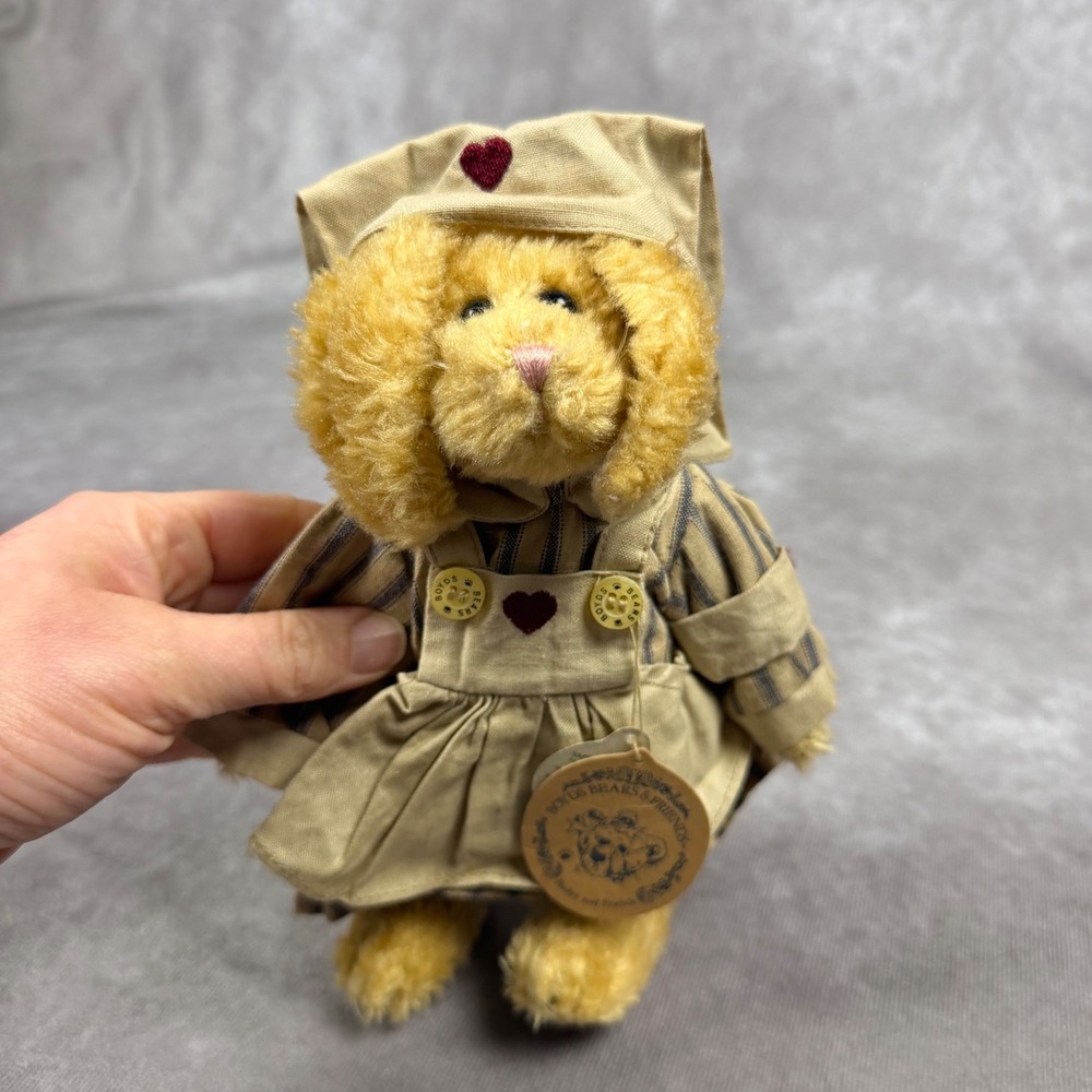 Boyds Bears Nurse Plush Easter Bunny Rabbit Cottagecore Thank You Gift